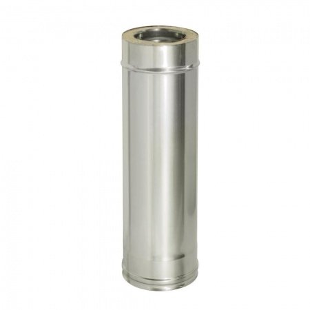 Сэндвич-труба 1,0м, ф 115х200, AISI 439/439, 1,0мм/0,5мм, (К)